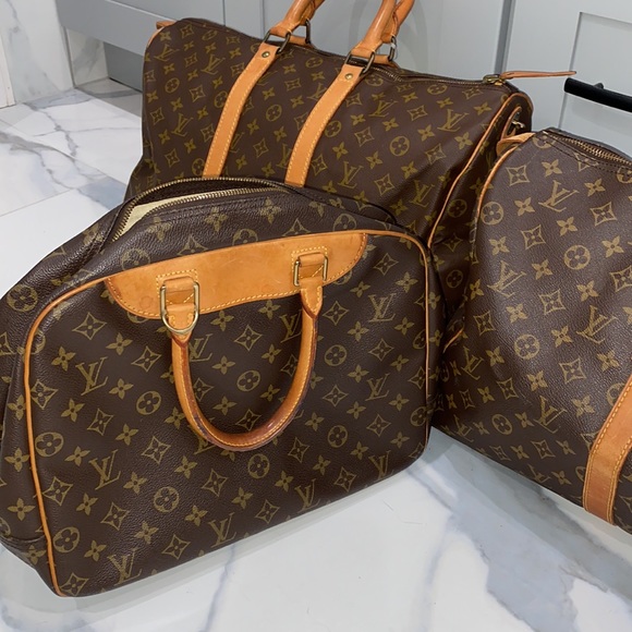 Bundle lot of 3 authentic Louis Vuitton bags Keepall 45 Keepall 50 and Deauville - Picture 4 of 12